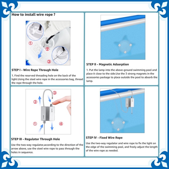 LED Smart Starfish Pool Light Underwater Waterproof RGB App Remote Control Timer - Picture 13 of 13